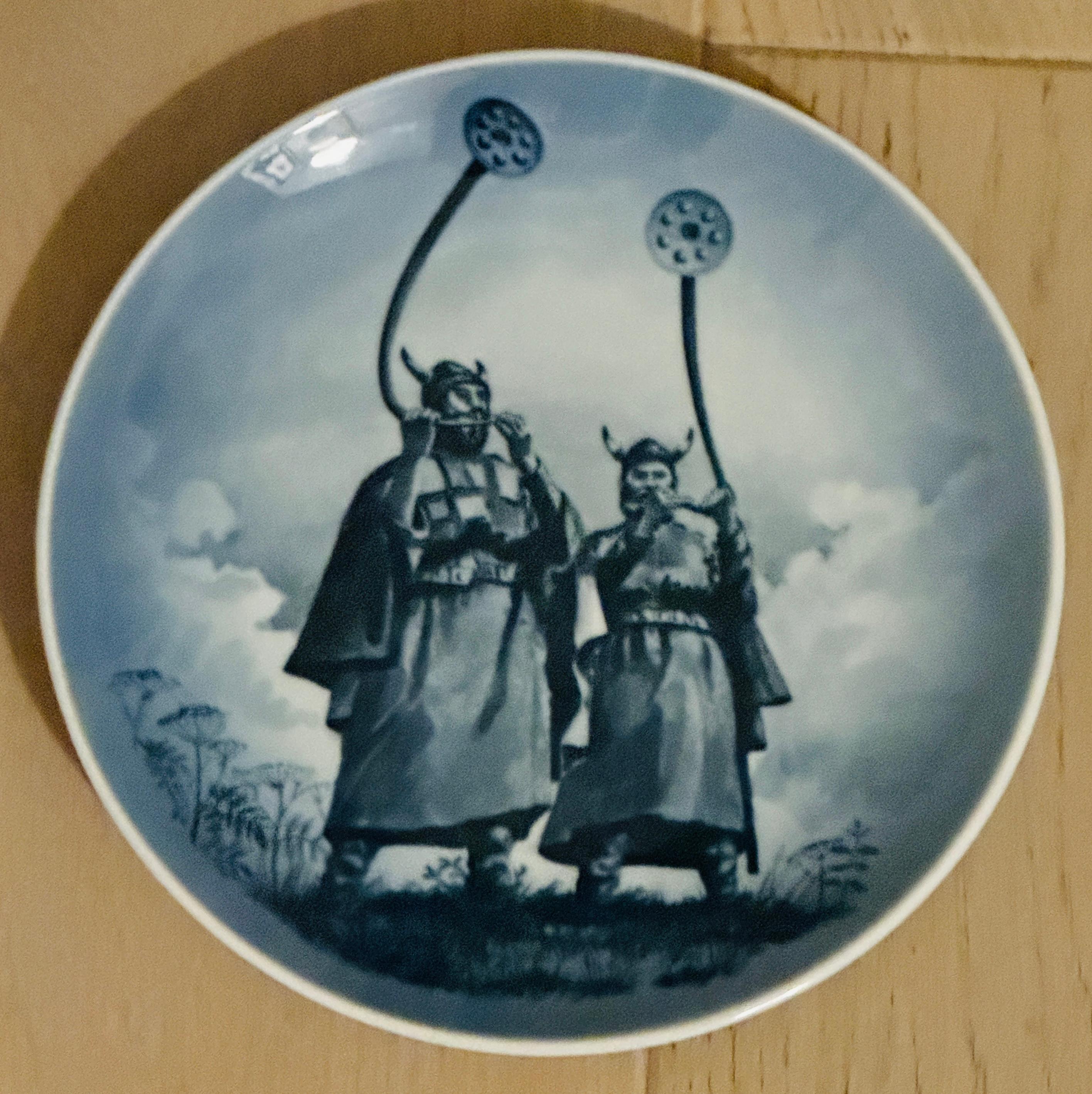 his beautiful 1978 Royal Copenhagen Viking Plate, titled 