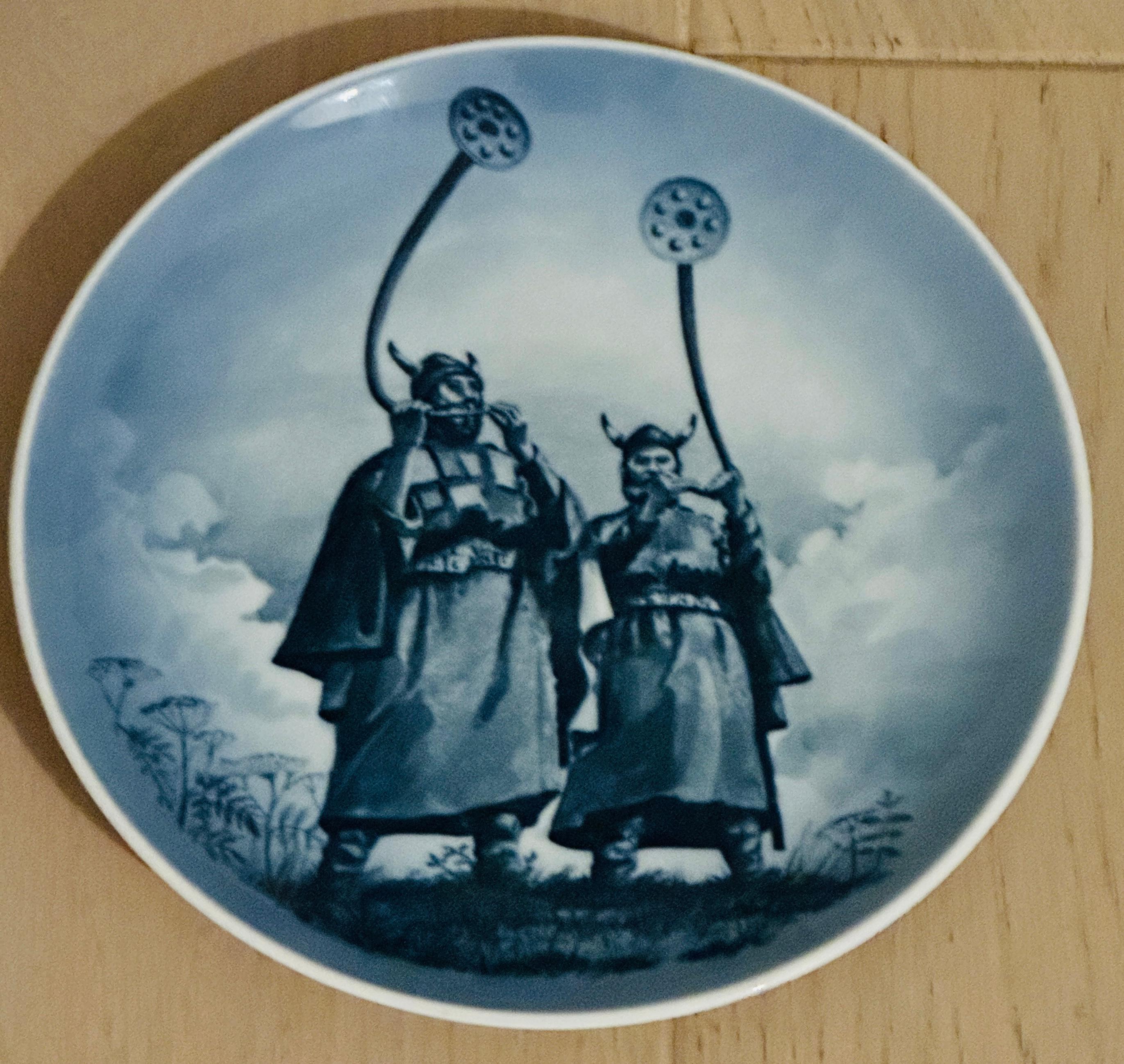Danish 1978 Royal Copenhagen Denmark Viking Porcelain Plate 