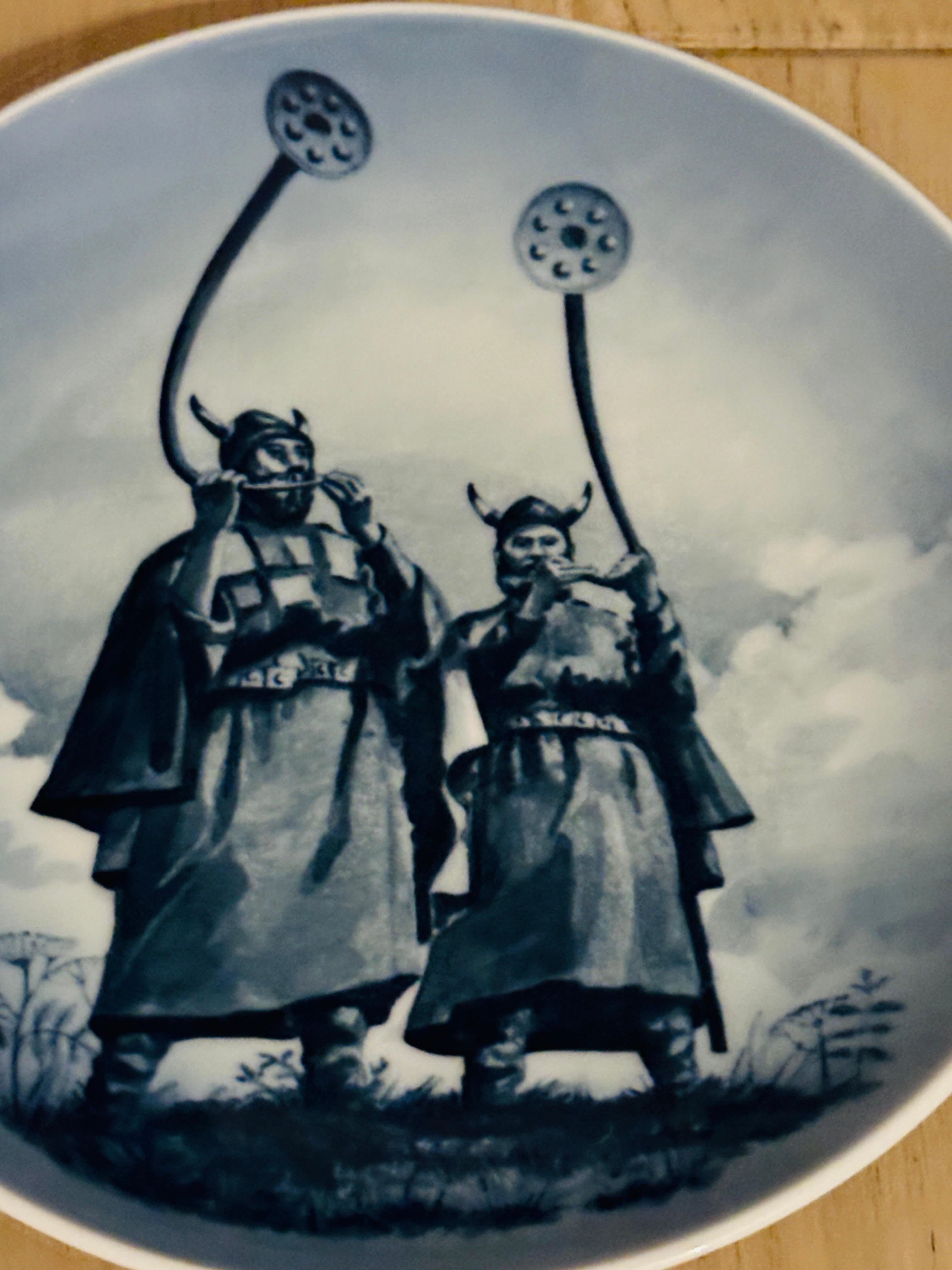 1978 Royal Copenhagen Denmark Viking Porcelain Plate 