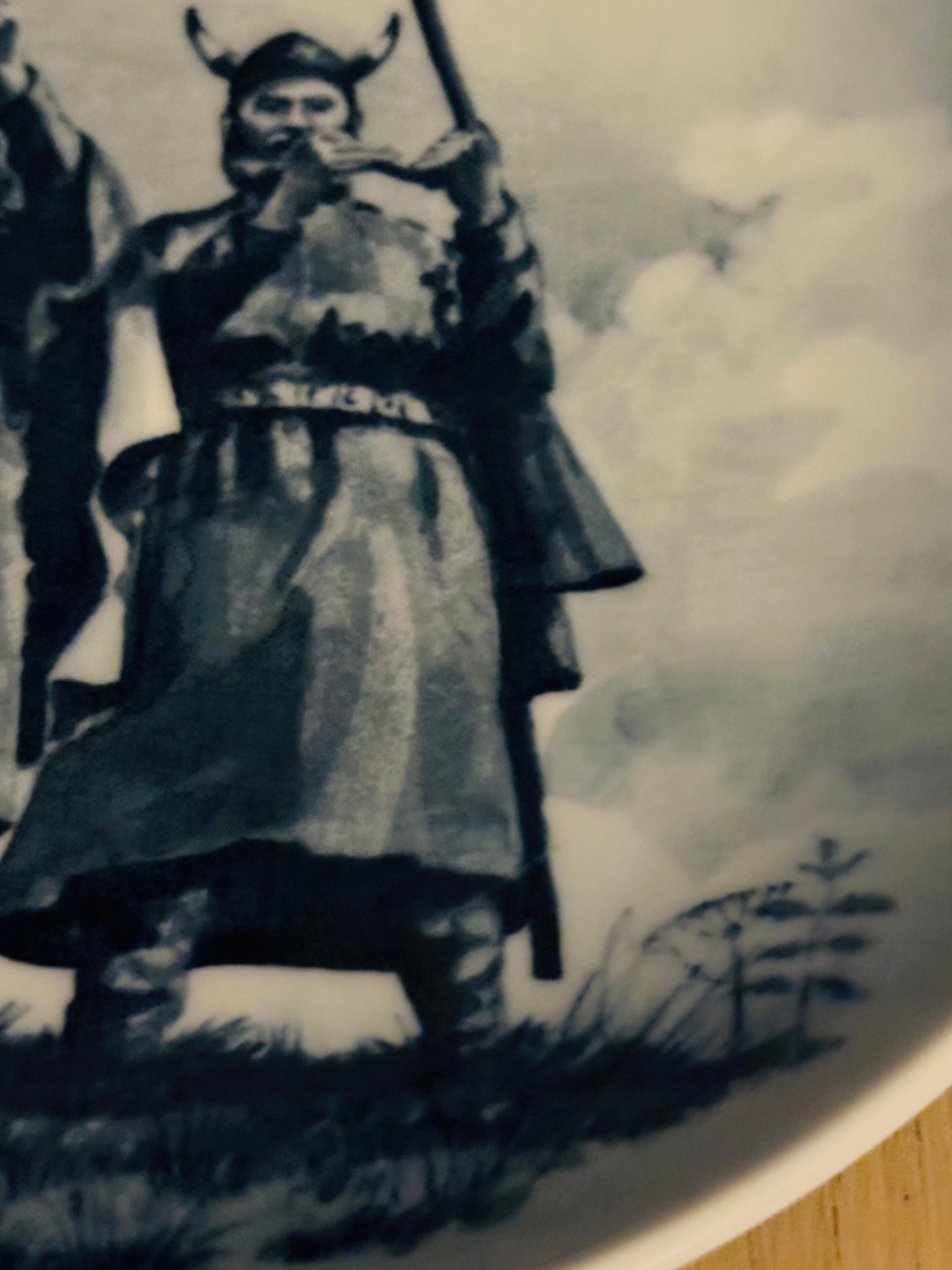 1978 Royal Copenhagen Denmark Viking Porcelain Plate 