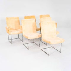 1978 Set of Six Milo Baughman for Thayer Coggin Thin Line Dining Chairs