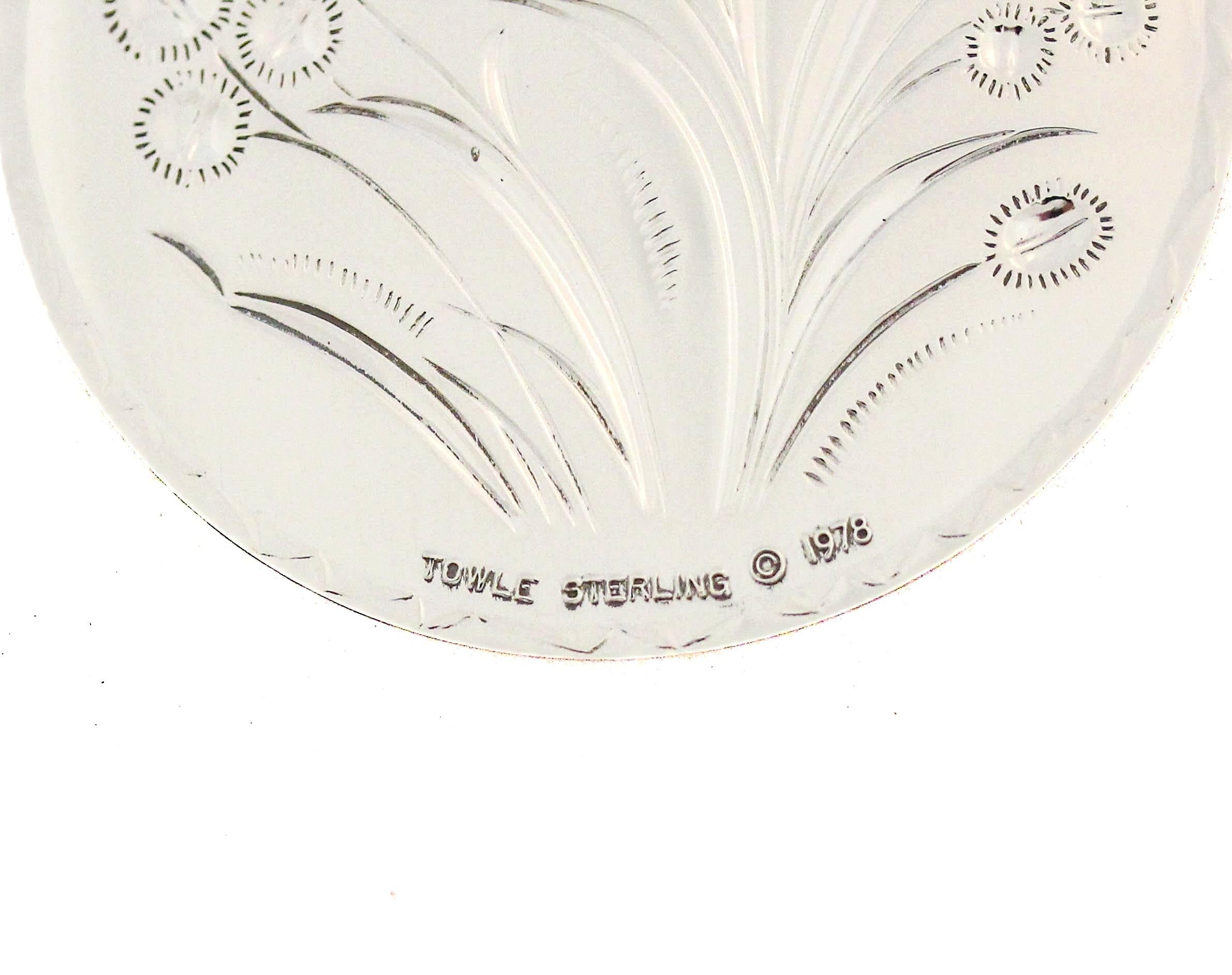 1978 Towle Sterling Silver Christmas Medallion — “Twelve Days of Christmas�” In condizioni ottime in vendita a Brooklyn, NY