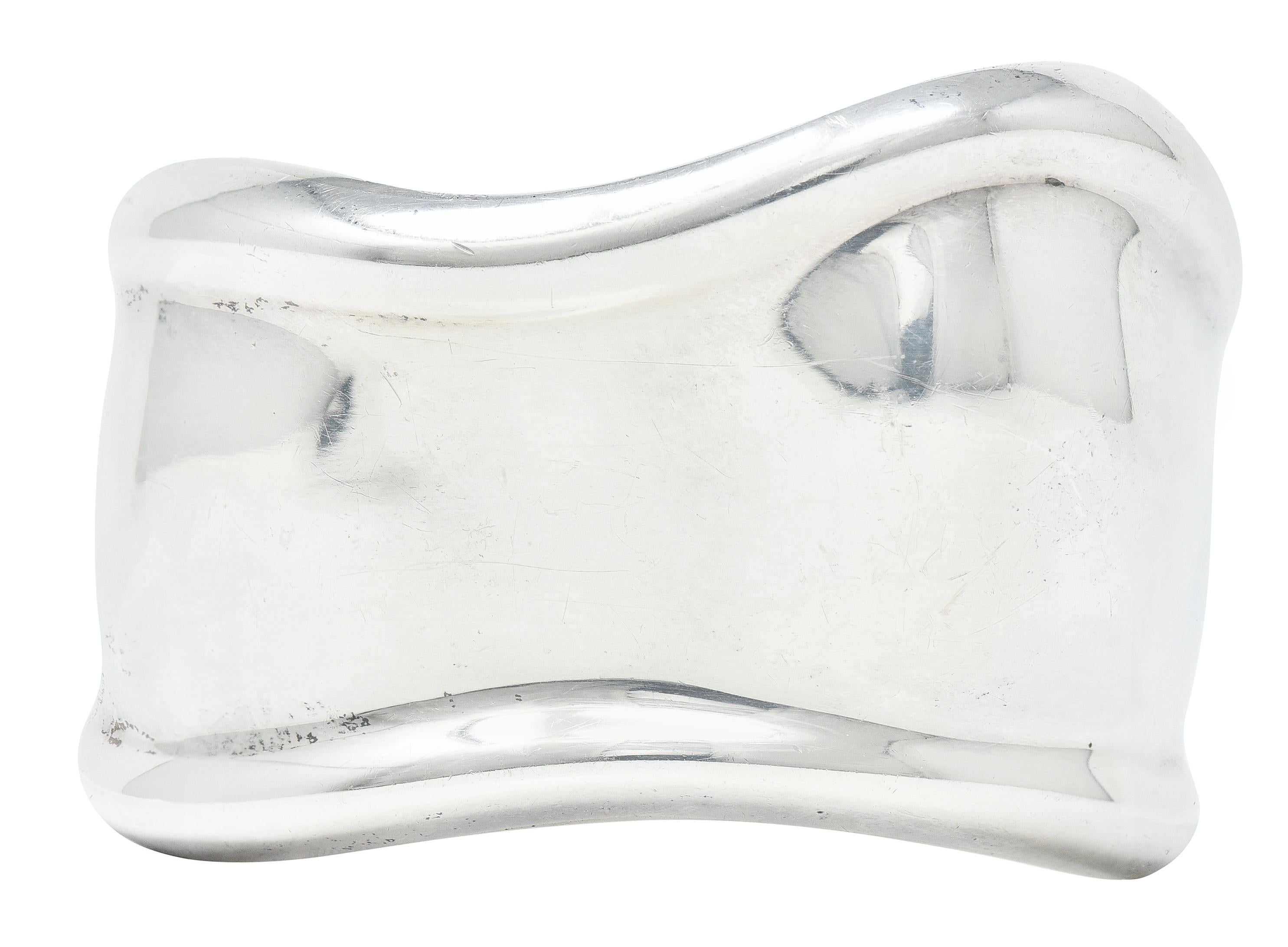 1978 Vintage Elsa Peretti Tiffany & Co. Sterling Silver Small Bone Cuff 4