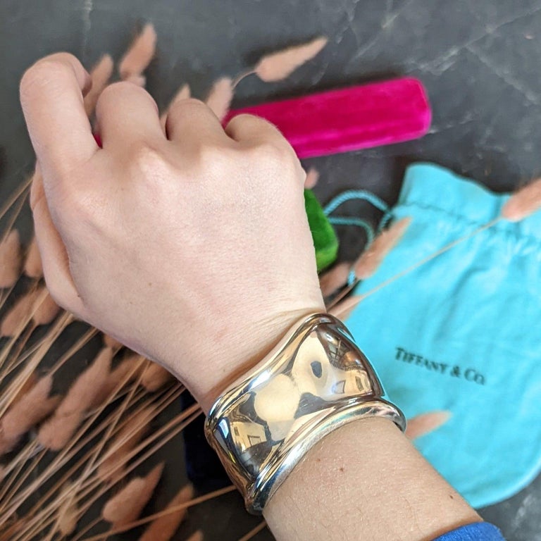 1978 Vintage Elsa Peretti Tiffany Sterling Silver Small Bone Cuff