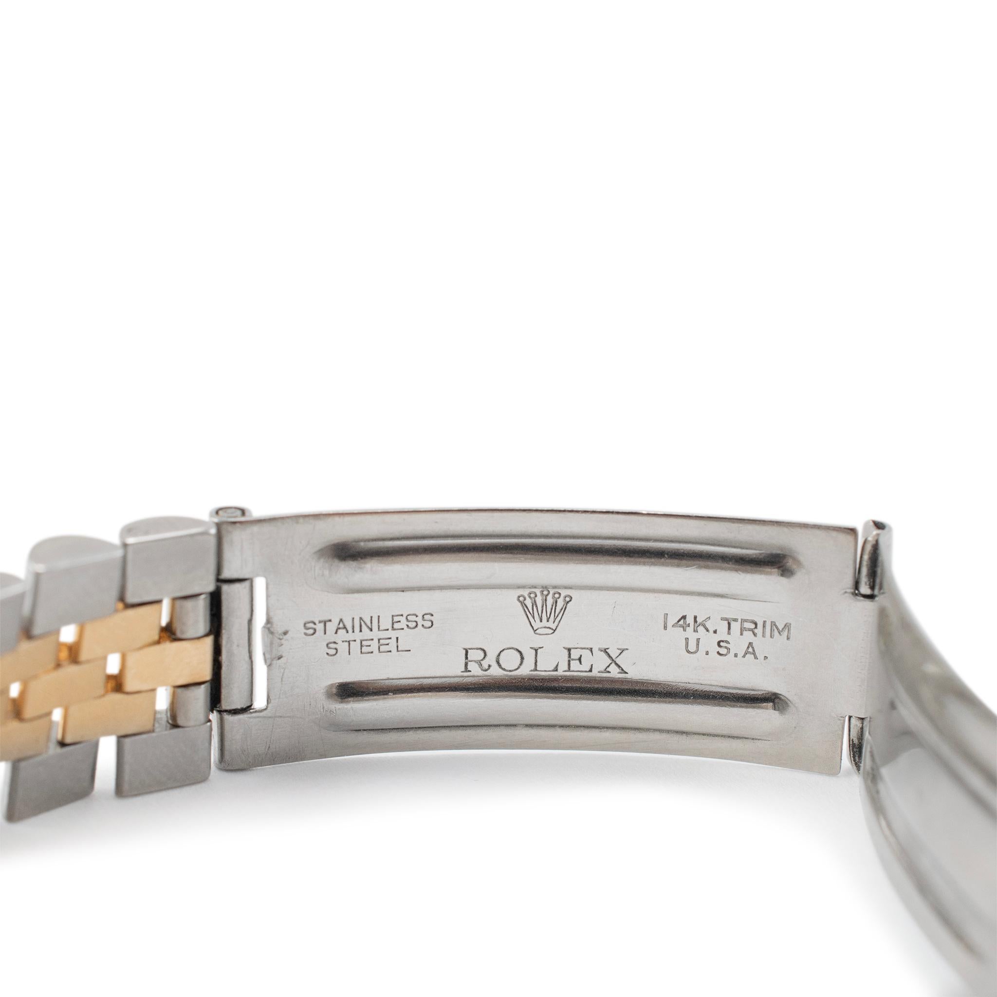 1978 Vintage Rolex Oyster Perpetual Date 34MM 1505 Jubiläum Gold- und Stahluhr 2
