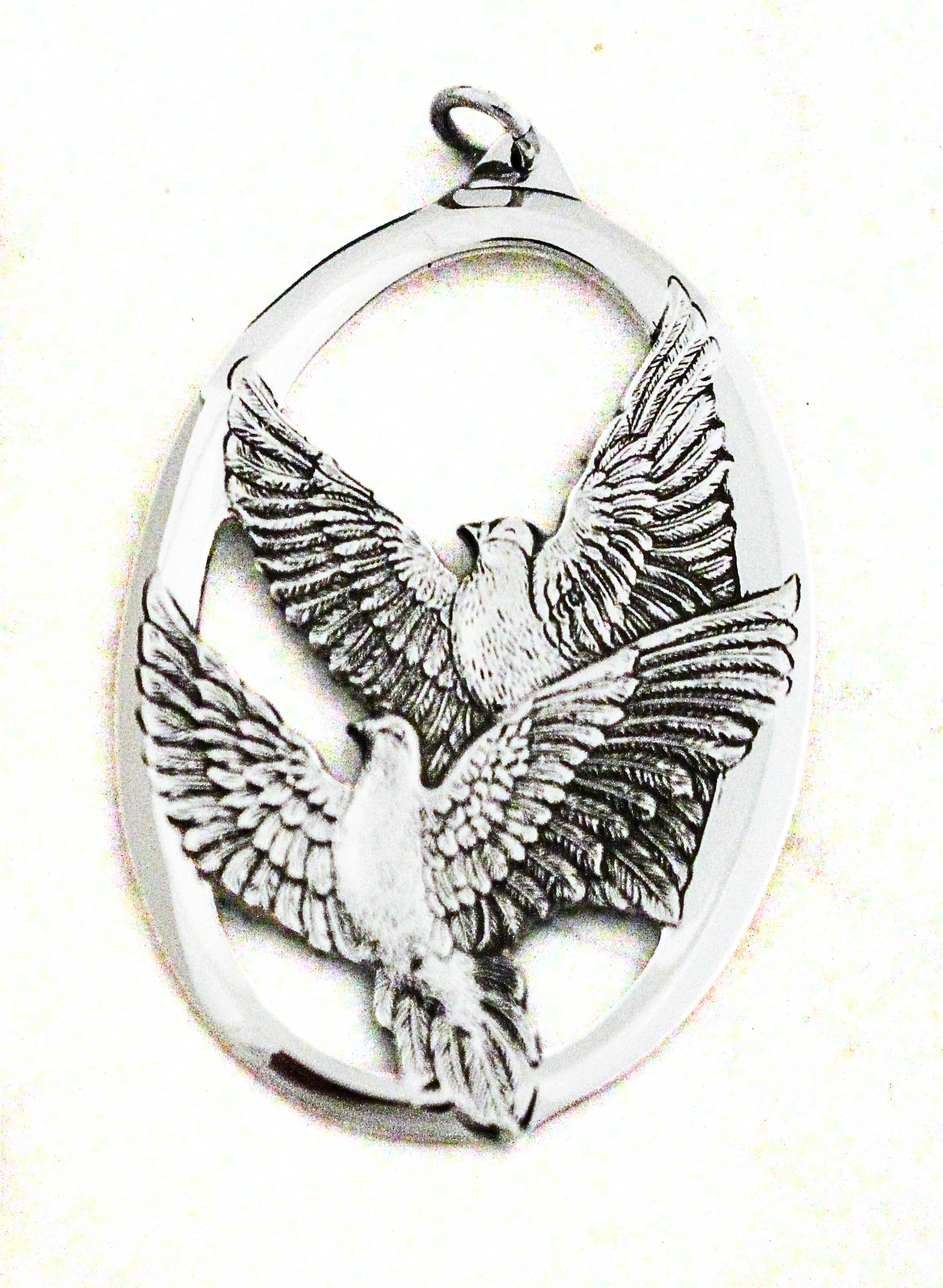 1978 Wallace Silversmiths Sterling Weihnachtsmedaillon (amerikanisch) im Angebot