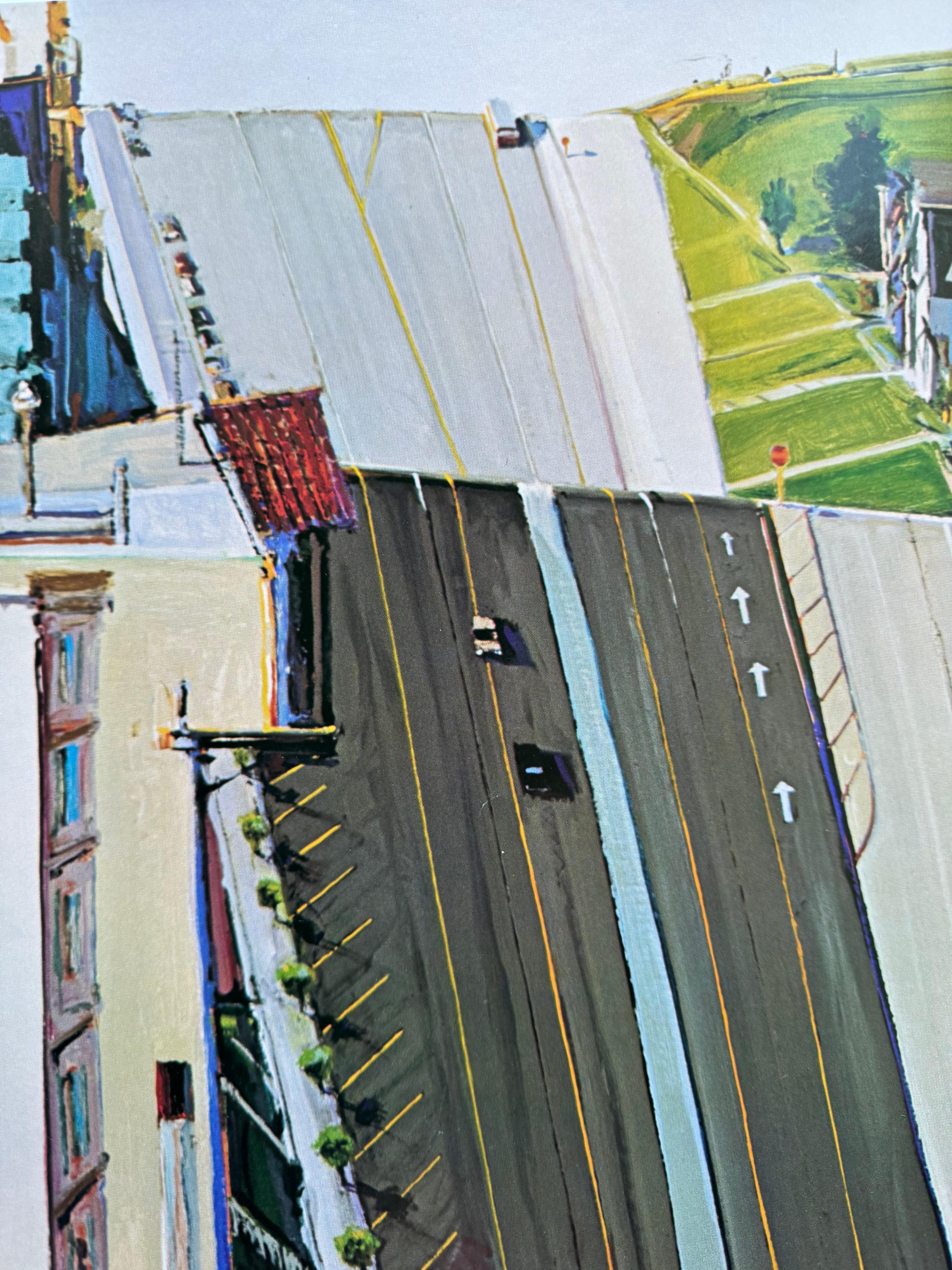 1978 Wayne Thiebaud „Downgrade“ Boehm Gallery, Ausstellungsplakat des Palomar College im Angebot 1
