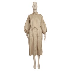 1978 Yves Saint Laurent trench-coat RUNWAY en twill de coton fauve 