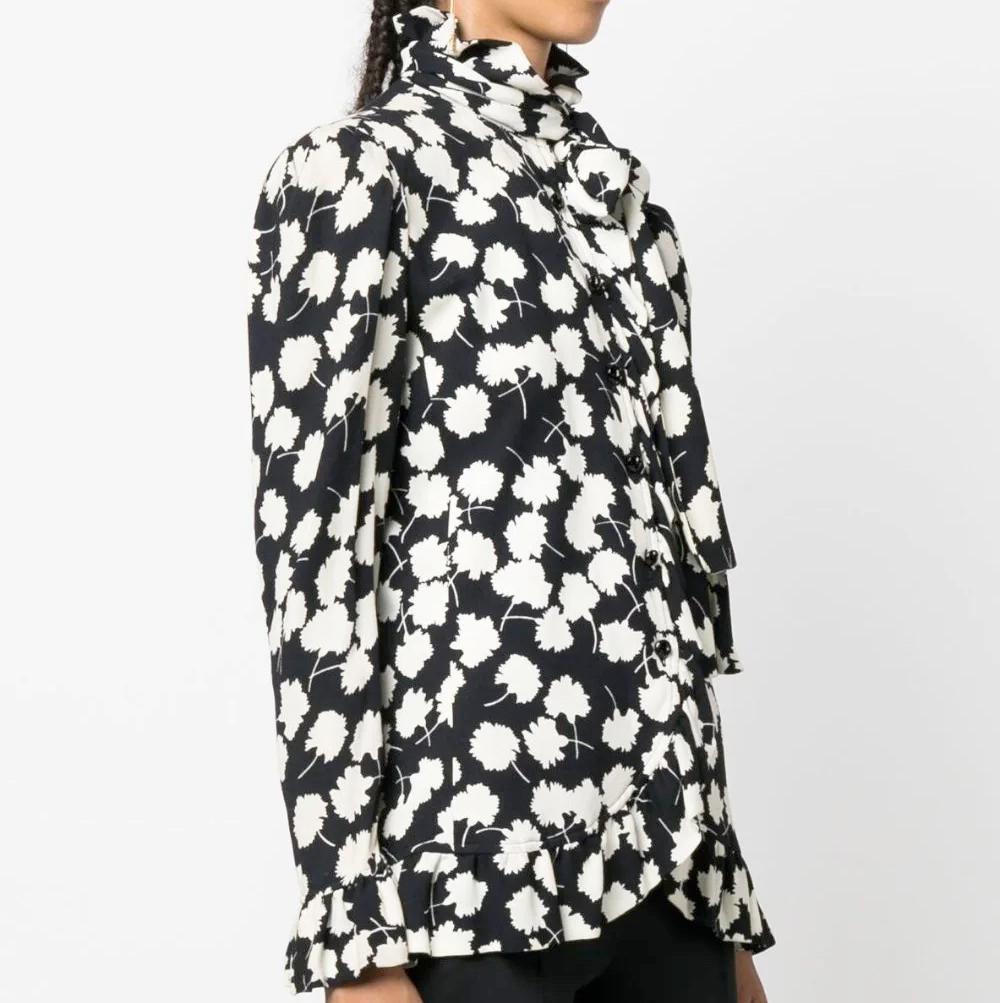 Women's 1978 Yves Saint Laurent YSL Iconic Flower Printed Jacket For Sale