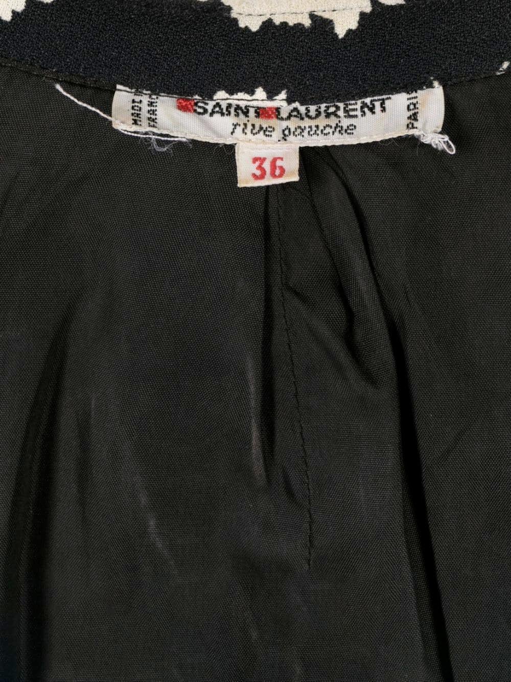 1978 Yves Saint Laurent YSL Ikonische Jacke mit Blumendruck im Angebot 1