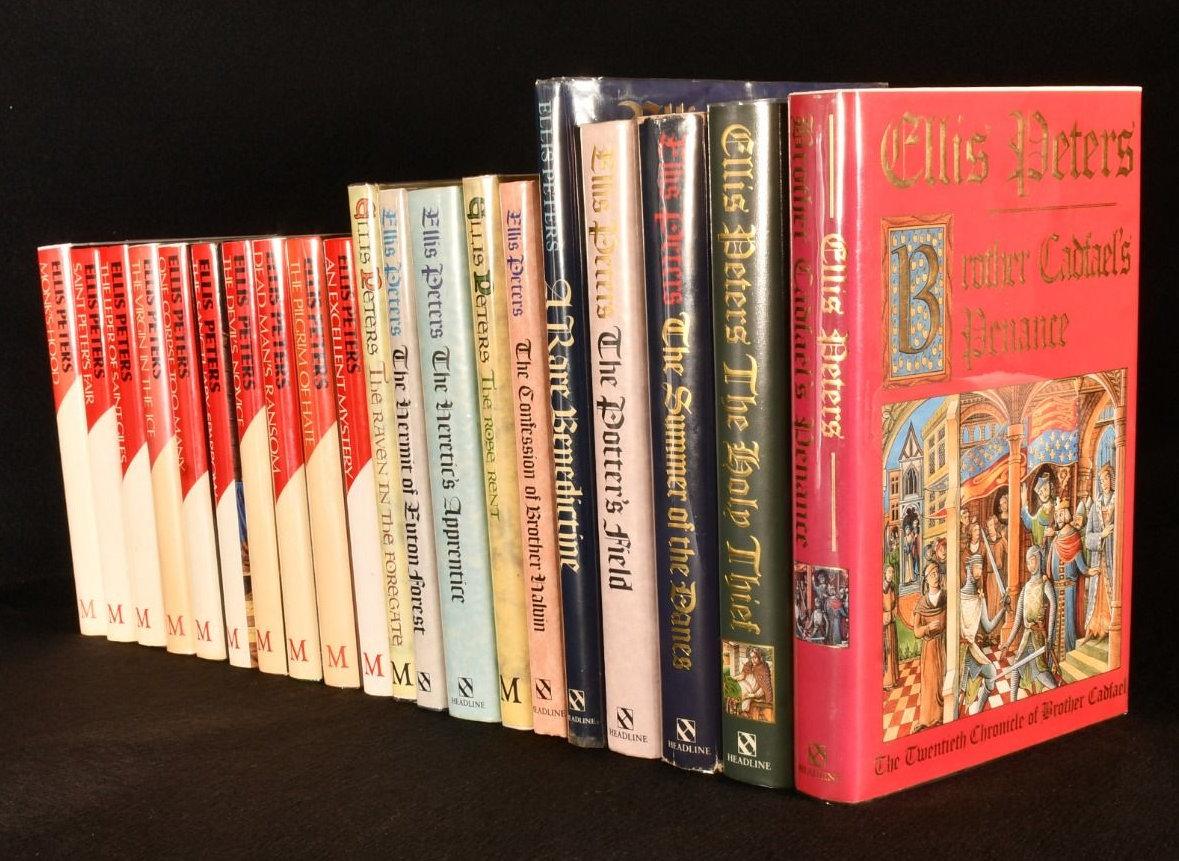 A collection of novels from the Cadfael Chronicles by English author Edith Pargether, most volumes are signed by the author.

Twenty-two volumes. Twenty volumes of the twenty-one novels in the series. With A Rare Benedictine which is in the order of