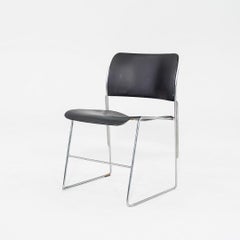 1979 40/4 Stacking Chair in Black by David Rowland for General Fireproofing Co.