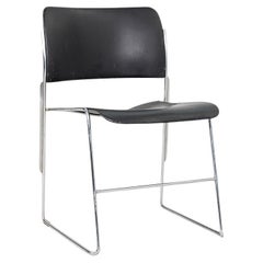 1979 40/4 Stacking Chair in Black by David Rowland for General Fireproofing Co.