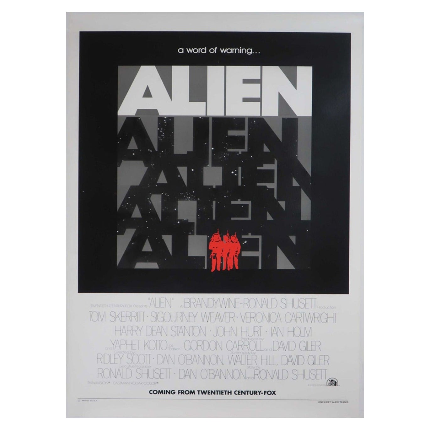 1979 Alien Poster originale d'epoca