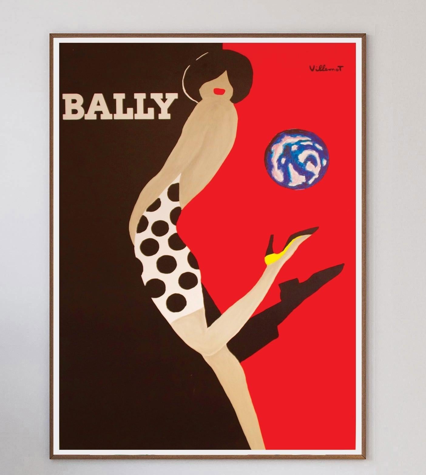 One of the most iconic and sought after designs of the 20th Century, the collaborations between Bernard Villemot and Bally showcase the crossover between advertisement and fine art.

The luxury Swiss shoemaker worked with the celebrated poster