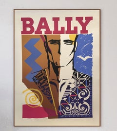 1979 Bally - Mann Gesicht Original Vintage Poster