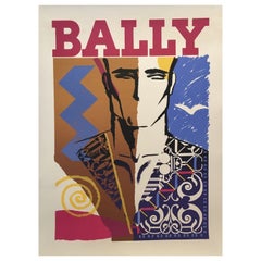 1979 Bally - Mann Gesicht Original Vintage Poster