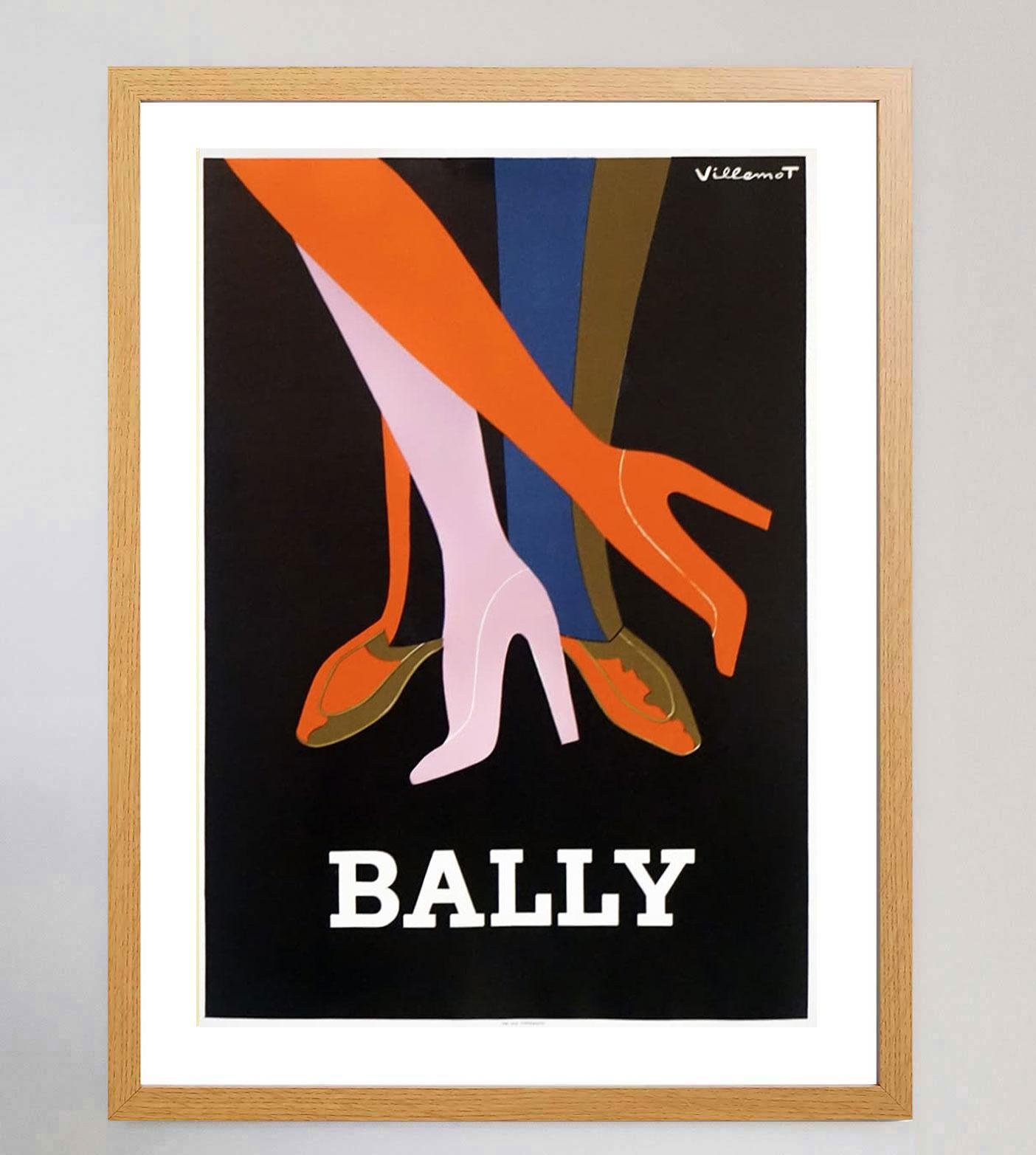 French 1979 Bally Shoes Original Vintage Poster For Sale