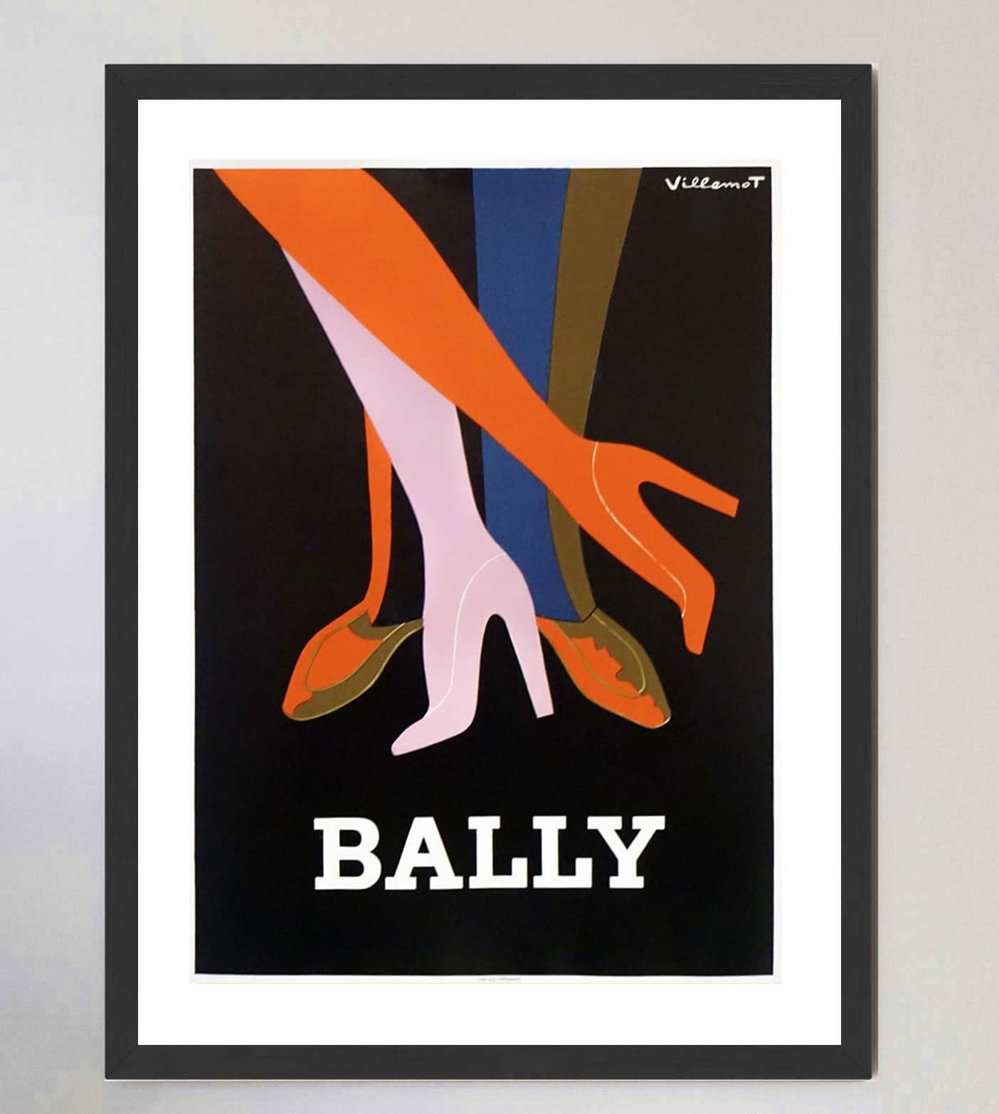French 1979 Bally, Shoes Original Vintage Poster For Sale