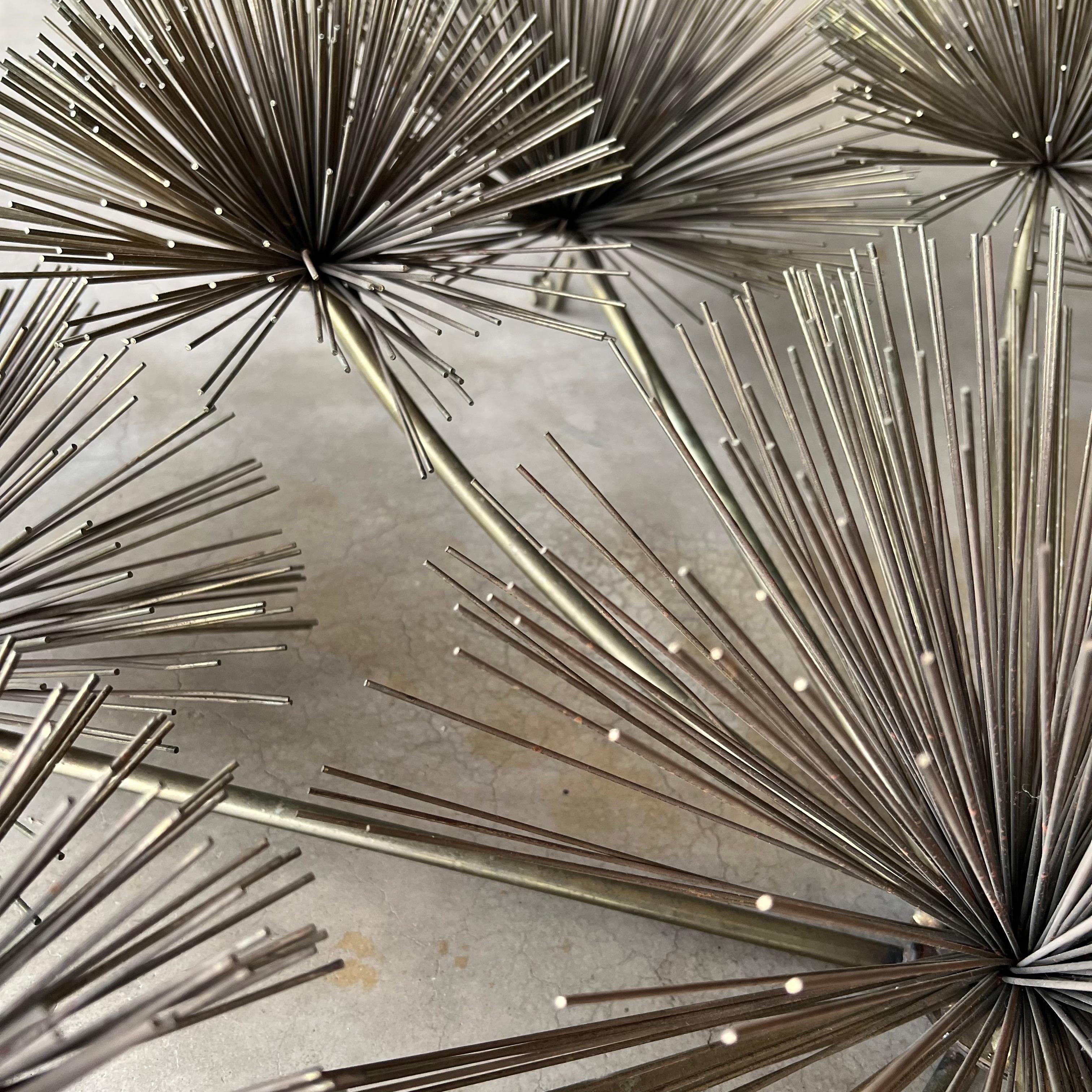 Late 20th Century 1979 C. Jeré metal urchin or pom pom large sculpture For Sale