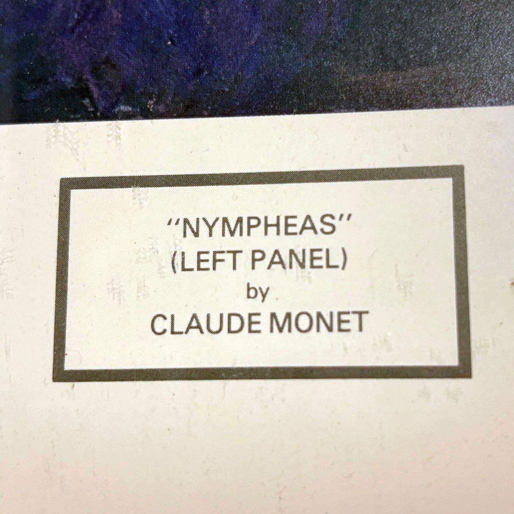 1979 Carnegie Institute „Nympheas“ Lithographieplakat von Claude Monet, gerahmt (Ende des 20. Jahrhunderts) im Angebot