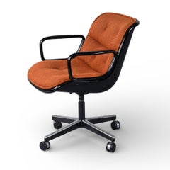 1979 Charles Pollock for Knoll Burnt Orange Single Executive Chair