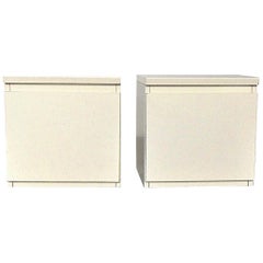 Used 1979 Claudio Salocchi Two Low Cabinets in White Lacquer by Sormani, Italy