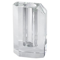 1979 Crystal Vase Clear By Greg Natale