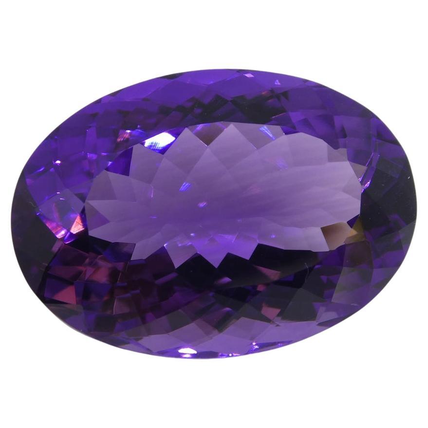 19.79 ct Oval Amethyst For Sale