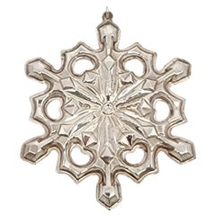 1979 Gorham Sterling Silver Snowflake Ornament #15644