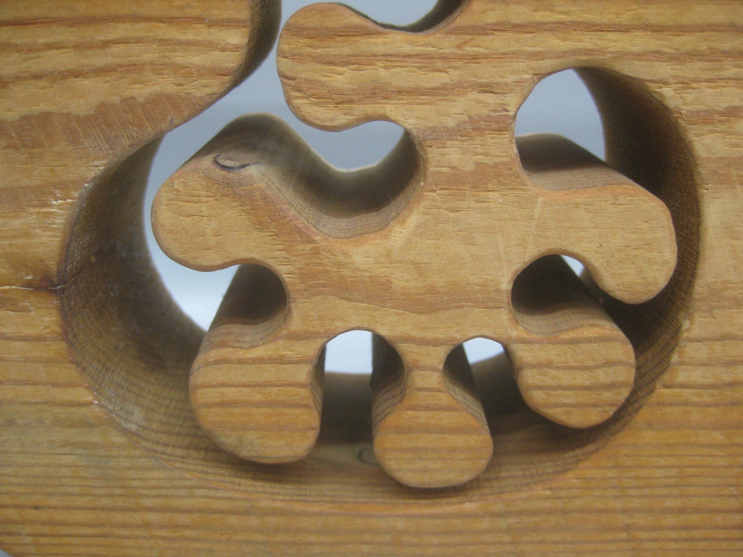 Hand-Carved 1979 Gunnar Kanevad Design Hand Carved Organic Wood Candle Holder Carving Sweden