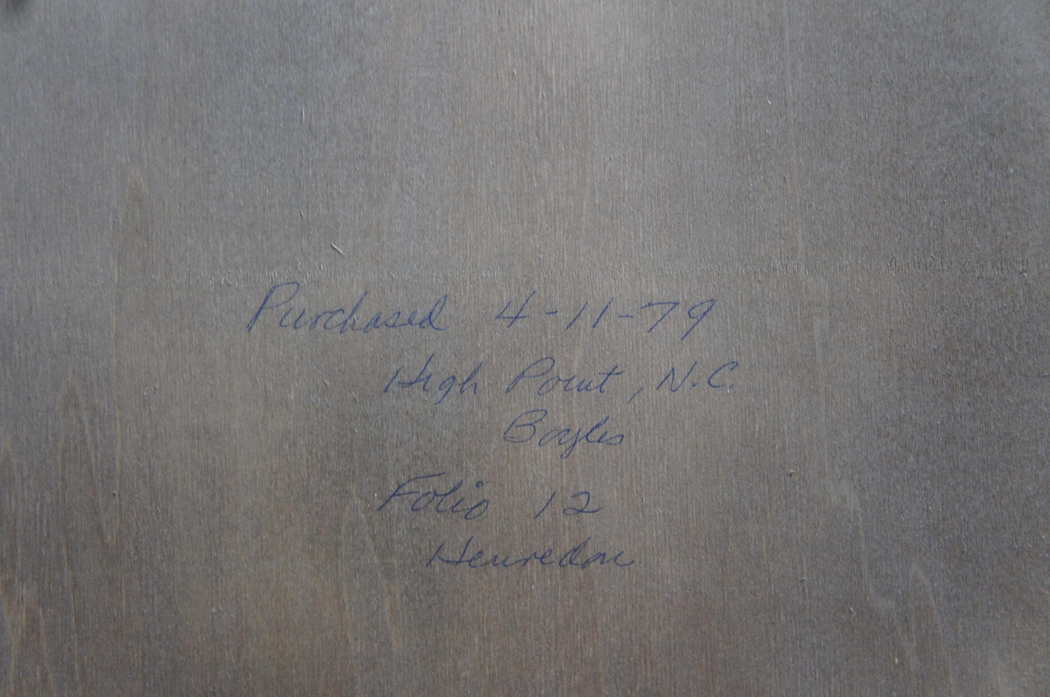 1979 Henredon Oak Octagon Shaped Traditional Vanity Dresser Wall Mirror 4