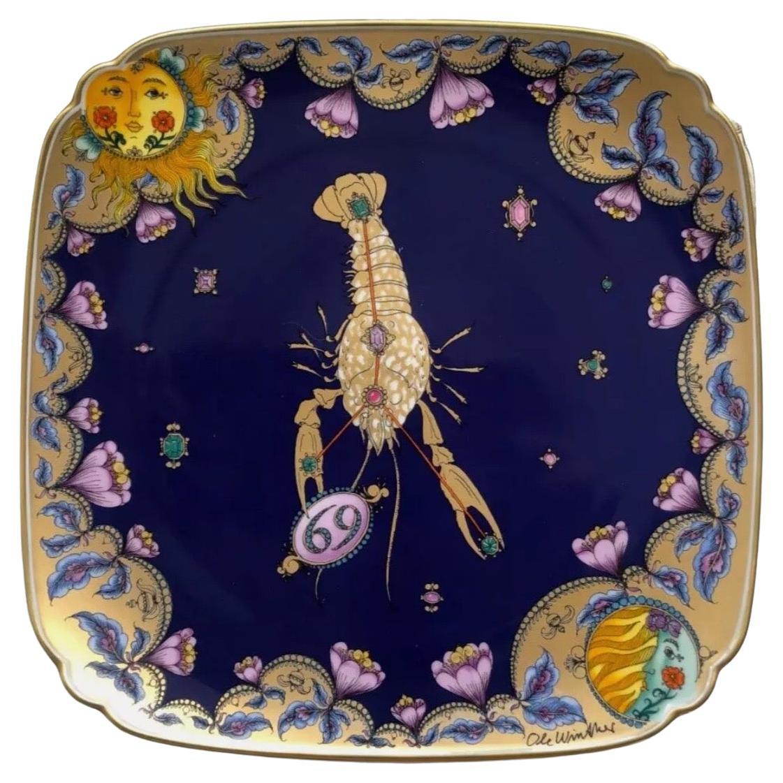 1979 Hutschenreuther Wall Plate by Ole Winther Zodiac Decor, Ltd. Edition