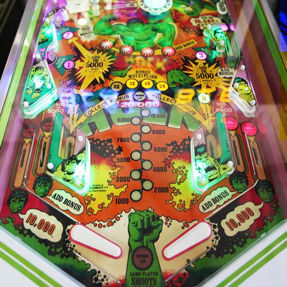 incredible hulk pinball machine