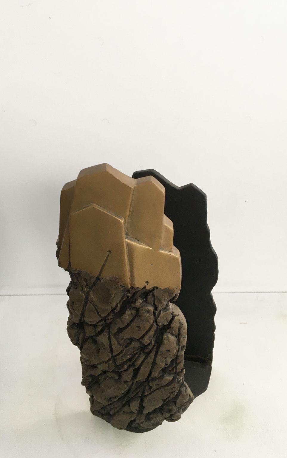 1979 Italy Post-Modern Graziano Pompili Abstract Bronze Sculpture For Sale 9
