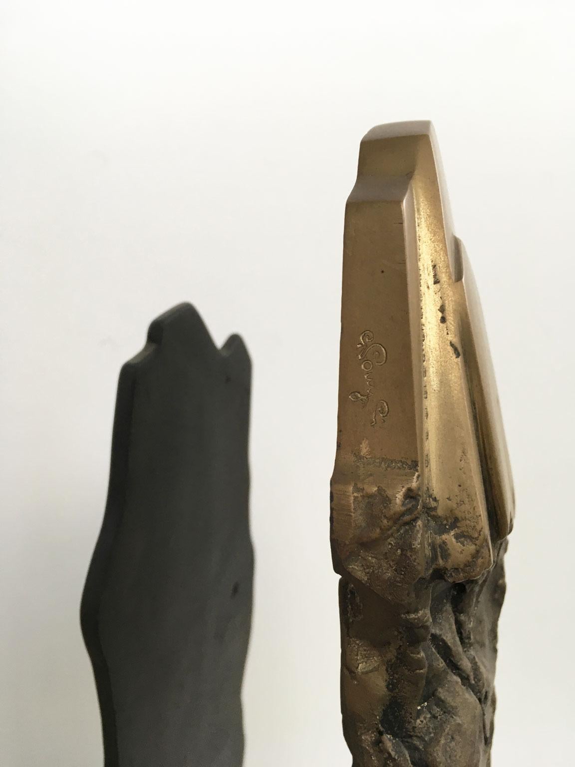 1979 Italia Post-Moderno Graziano Pompili Scultura astratta in bronzo in vendita 9