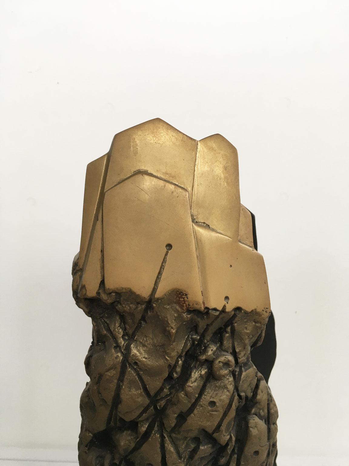1979 Italy Post-Modern Graziano Pompili Abstract Bronze Sculpture For Sale 13