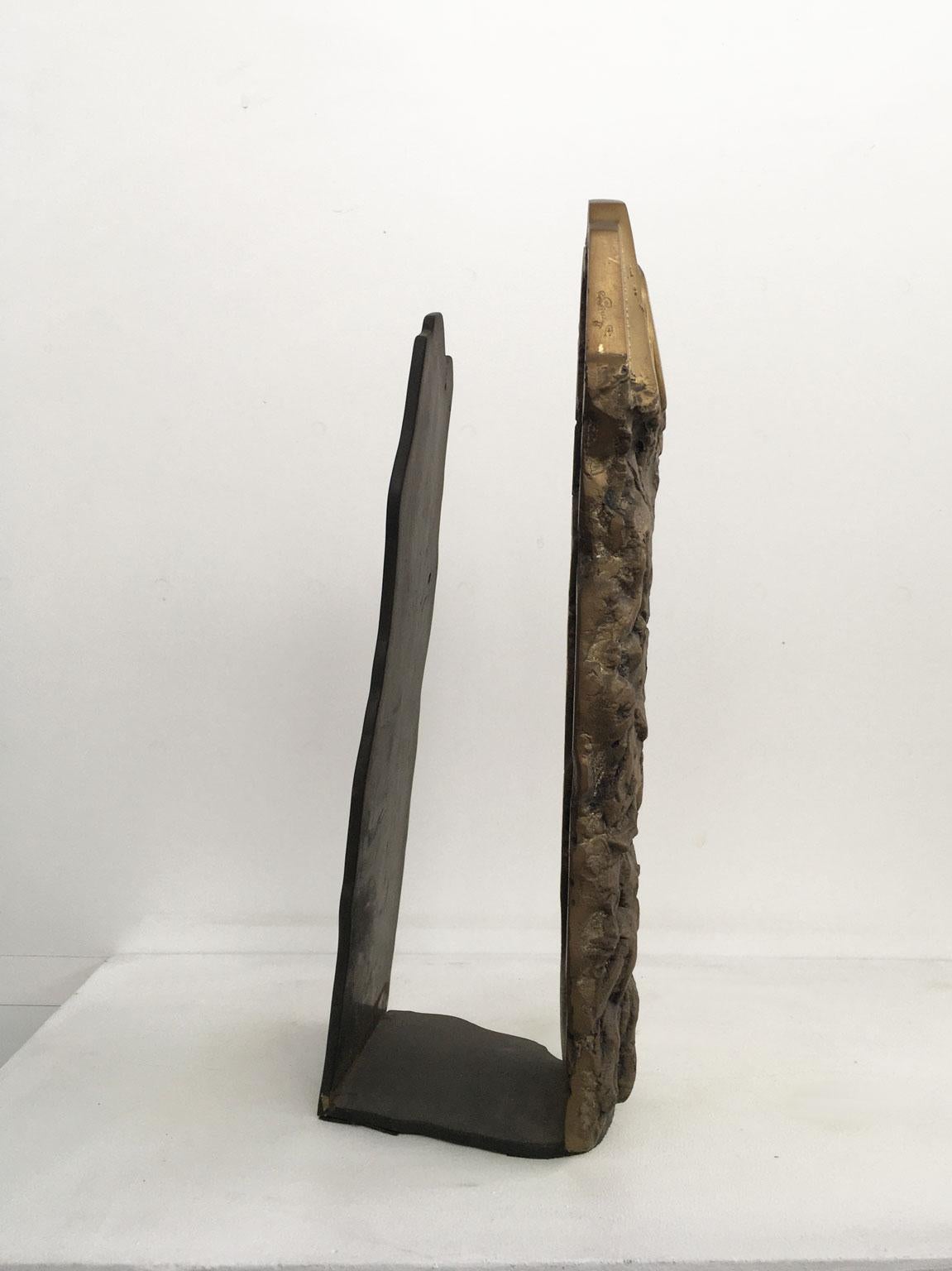 1979 Italy Post-Modern Graziano Pompili Abstract Bronze Sculpture For Sale 3