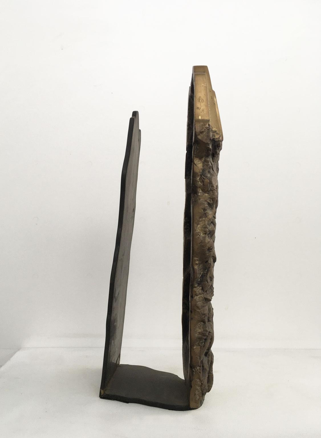 1979 Italy Post-Modern Graziano Pompili Abstract Bronze Sculpture For Sale 4