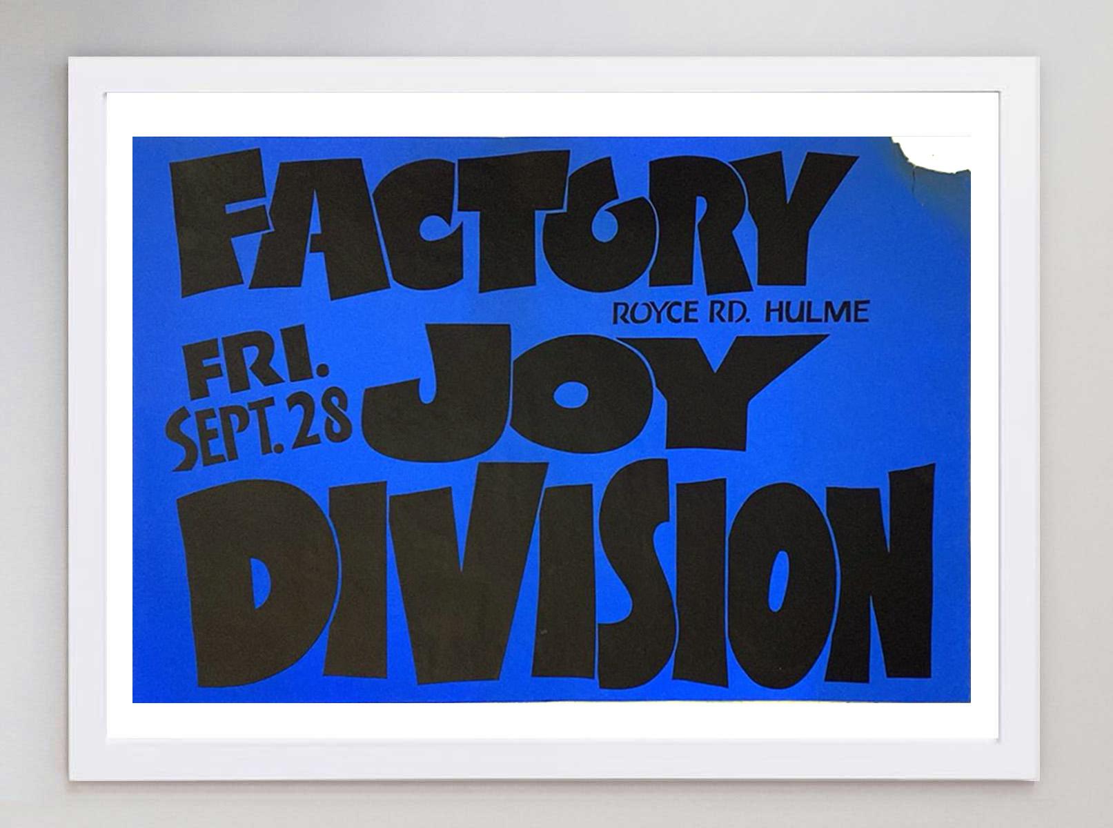 1979 Joy Division - Póster Vintage Original de Fábrica finales del siglo XX en venta