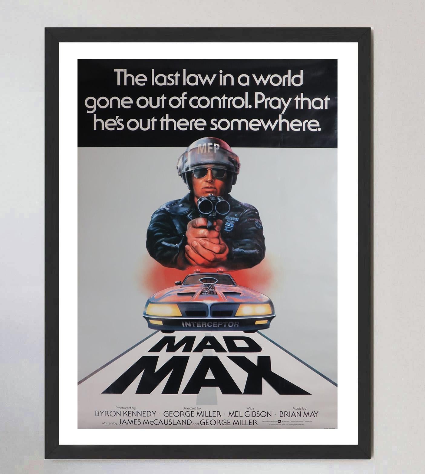 1979 Mad Max Original Vintage Poster In Good Condition For Sale In Winchester, GB