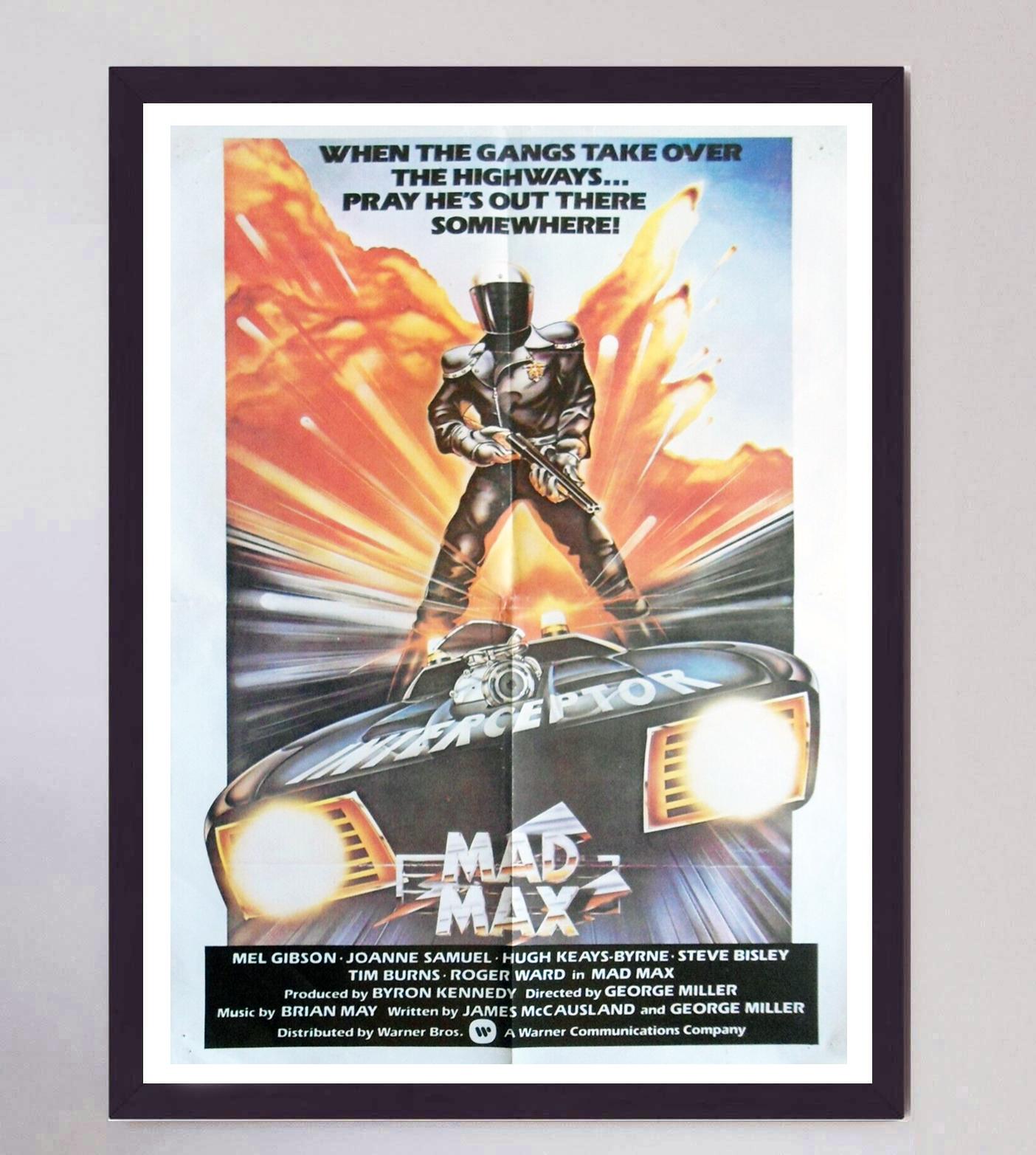 1979 Mad Max Original Vintage Poster In Good Condition For Sale In Winchester, GB
