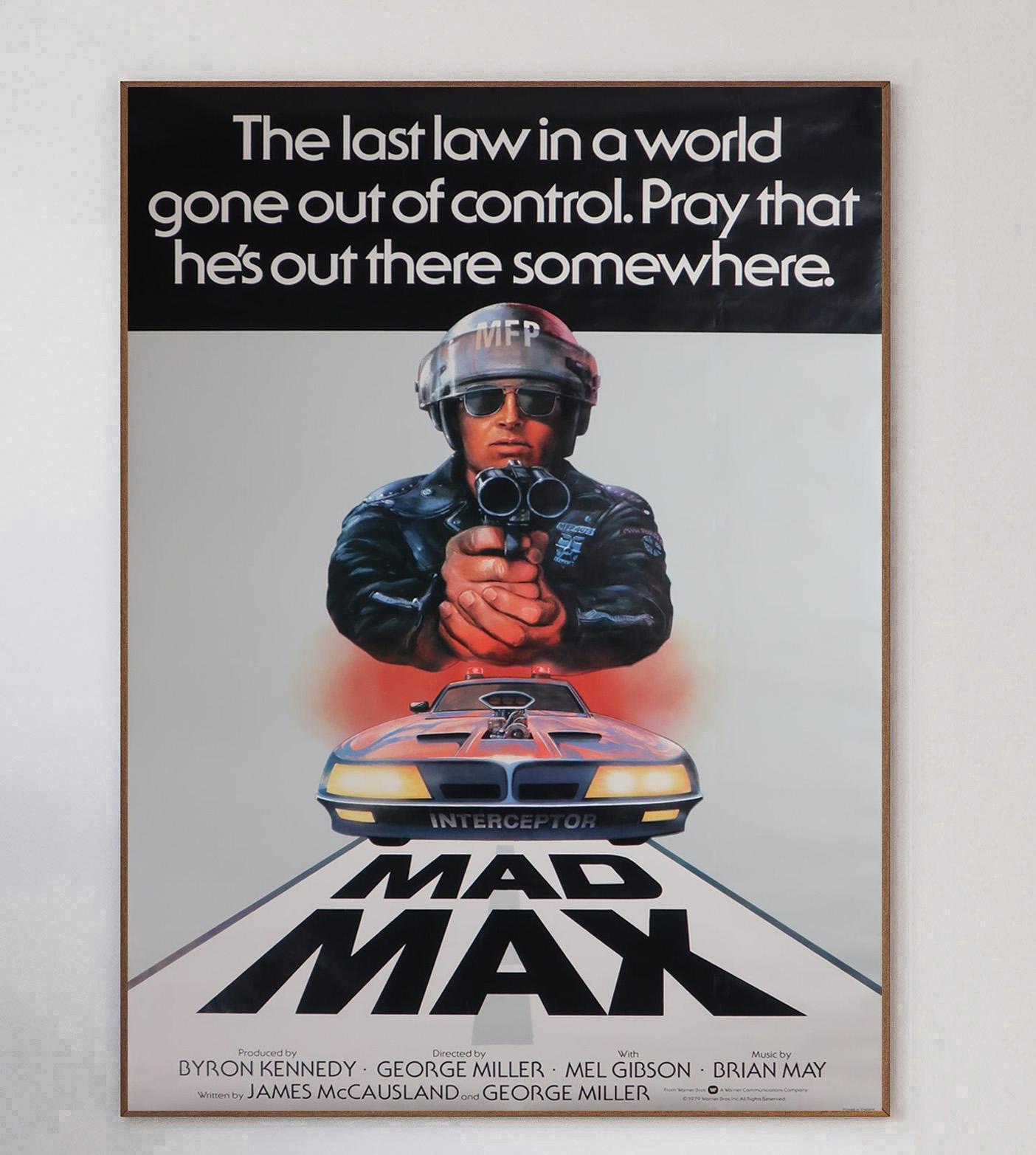 Late 20th Century 1979 Mad Max Original Vintage Poster For Sale