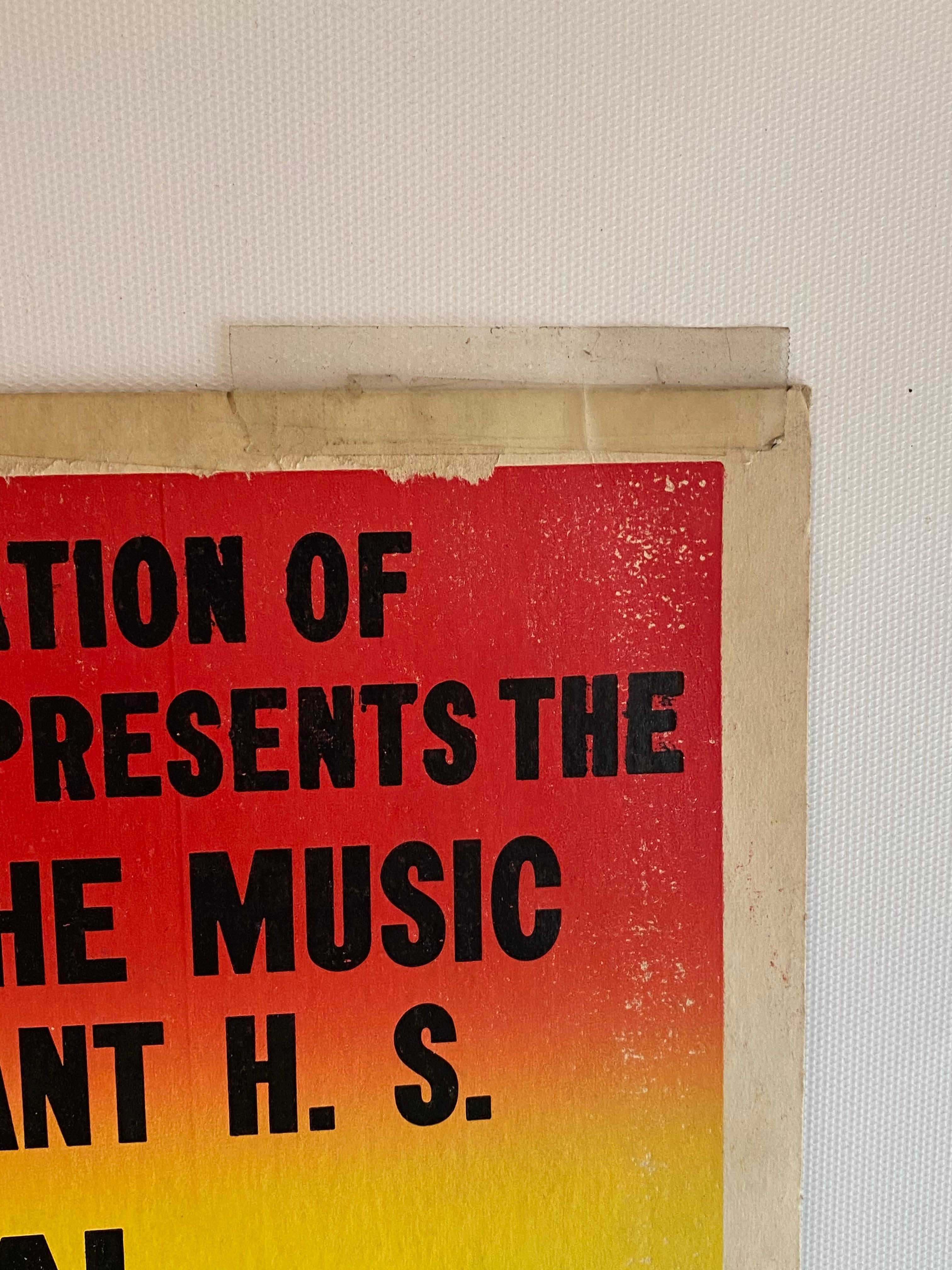 1979 New York City Stuyvesant High School Frühlings-Konzertplakat (Ende des 20. Jahrhunderts) im Angebot