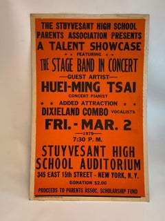 1979 New York City Stuyvesant High School Talent Show Poster