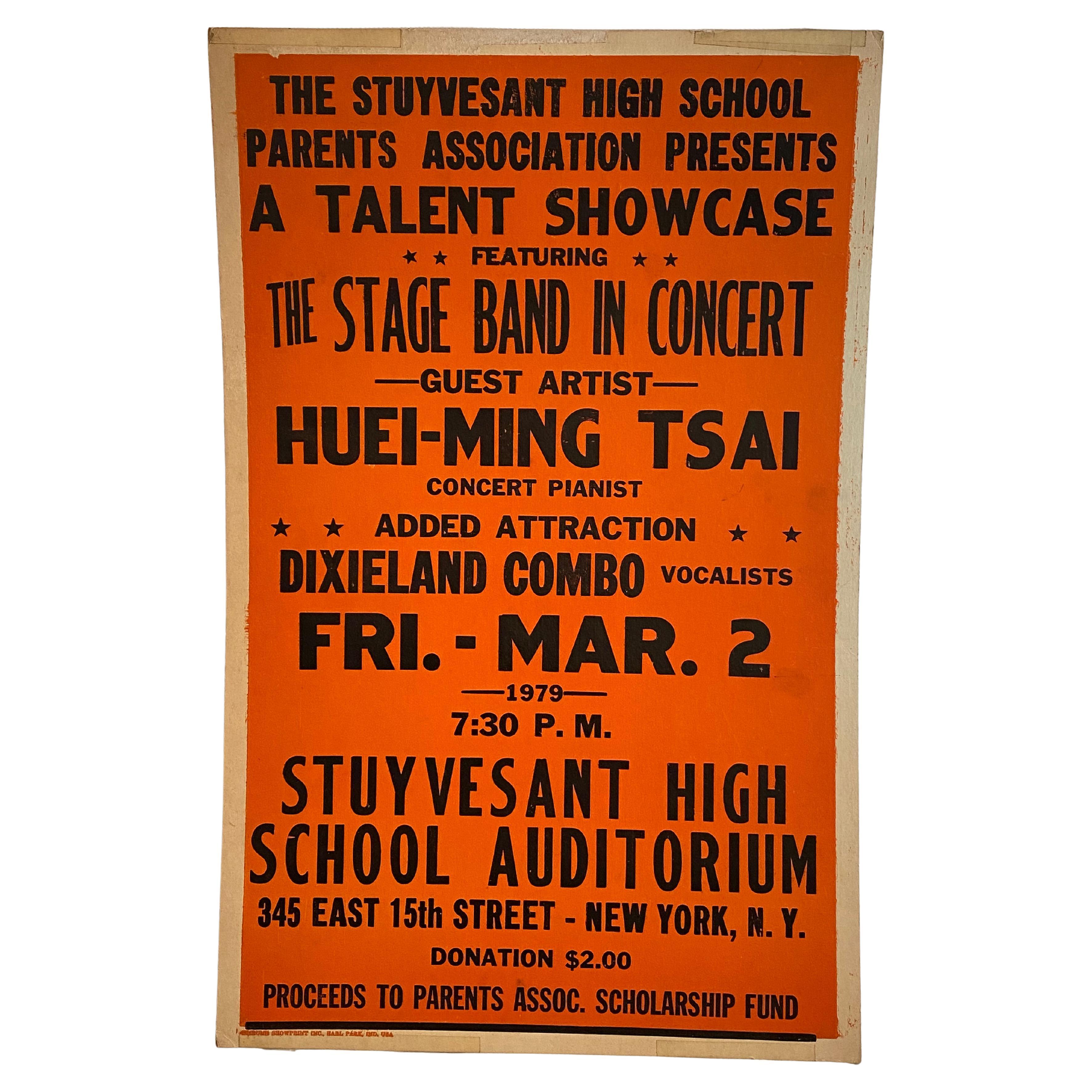 Affiche du talentueux spectacle de l'École secondaire Stuyvesant de New York, 1979 en vente