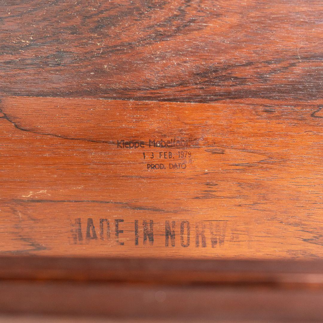 1979 Norwegian Bendt Winge for Kleppe Mobelfabrik Drop Leaf Dining Table For Sale 4
