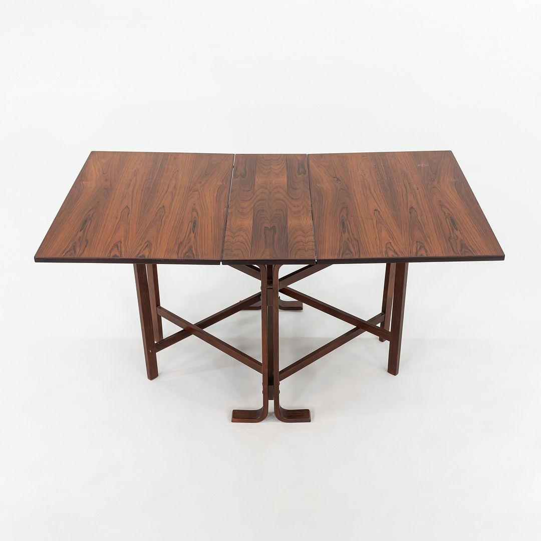 1979 Norwegian Bendt Winge for Kleppe Mobelfabrik Drop Leaf Dining Table For Sale 5