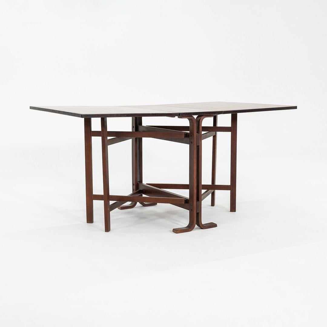 1979 Norwegian Bendt Winge for Kleppe Mobelfabrik Drop Leaf Dining Table For Sale 6