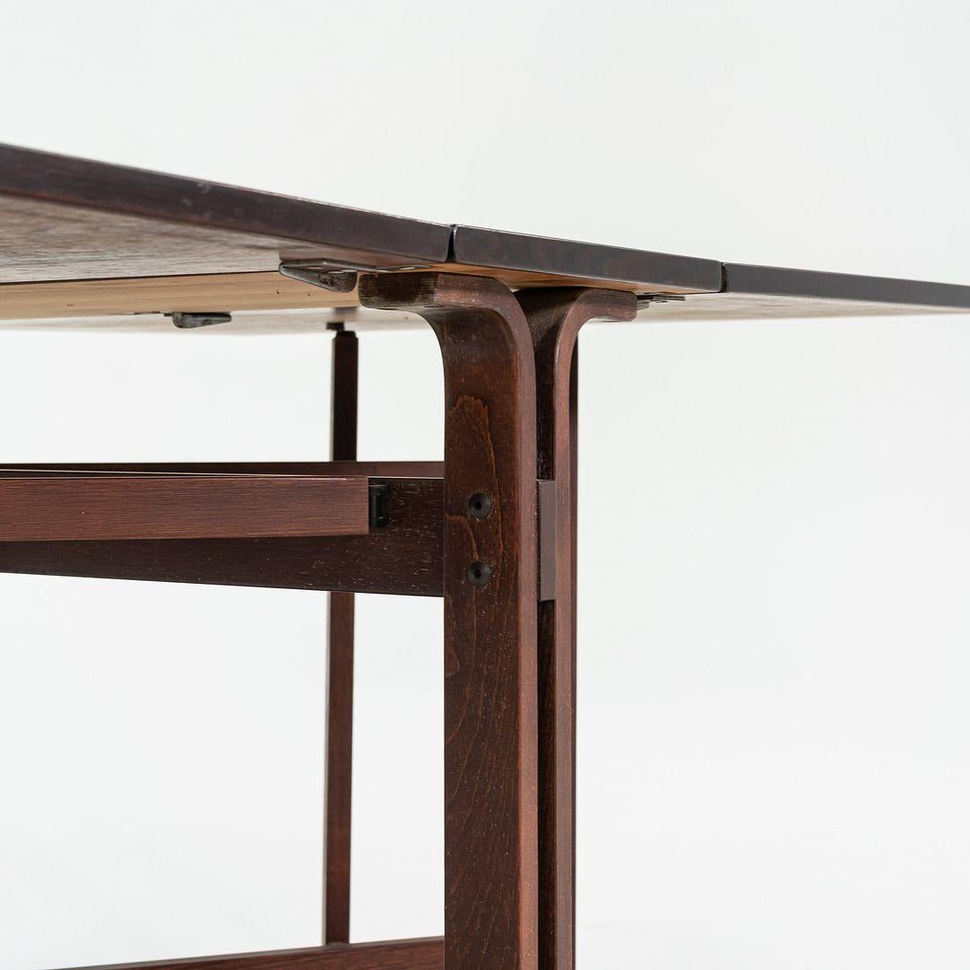 Modern 1979 Norwegian Bendt Winge for Kleppe Mobelfabrik Drop Leaf Dining Table For Sale